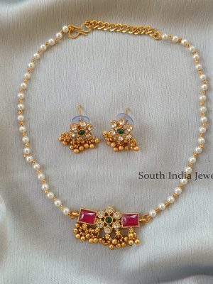 Glamming Pearl Necklace Set