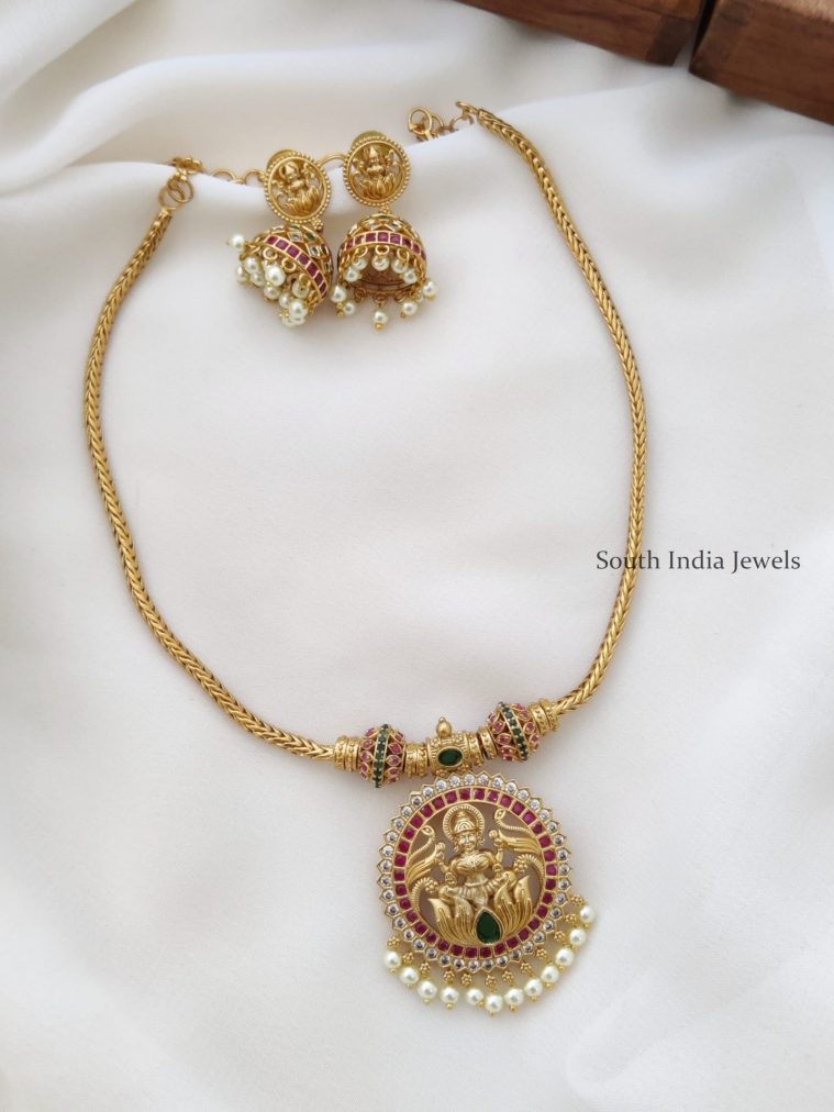 Gorgeous Lakshmi AD Necklace