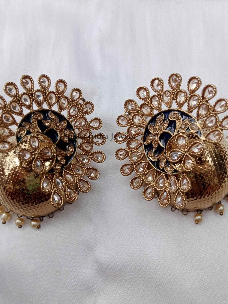 Light Weight Peacock Design Jhumkas