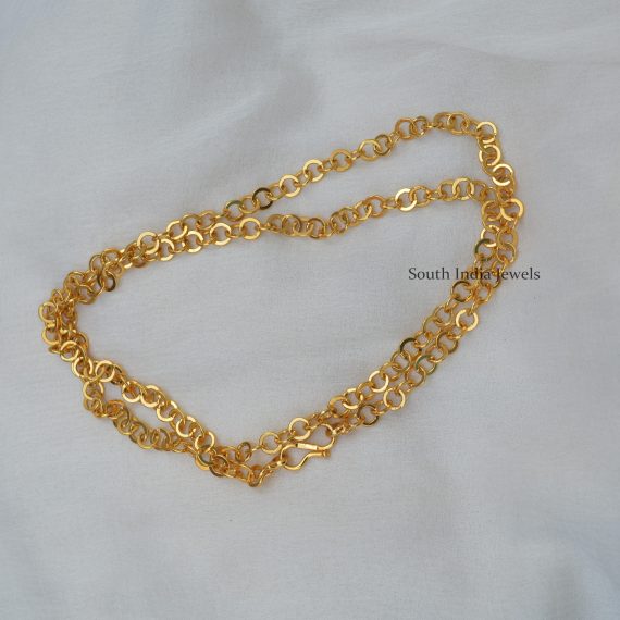 Premium Ring Model Chain With Gold Polish