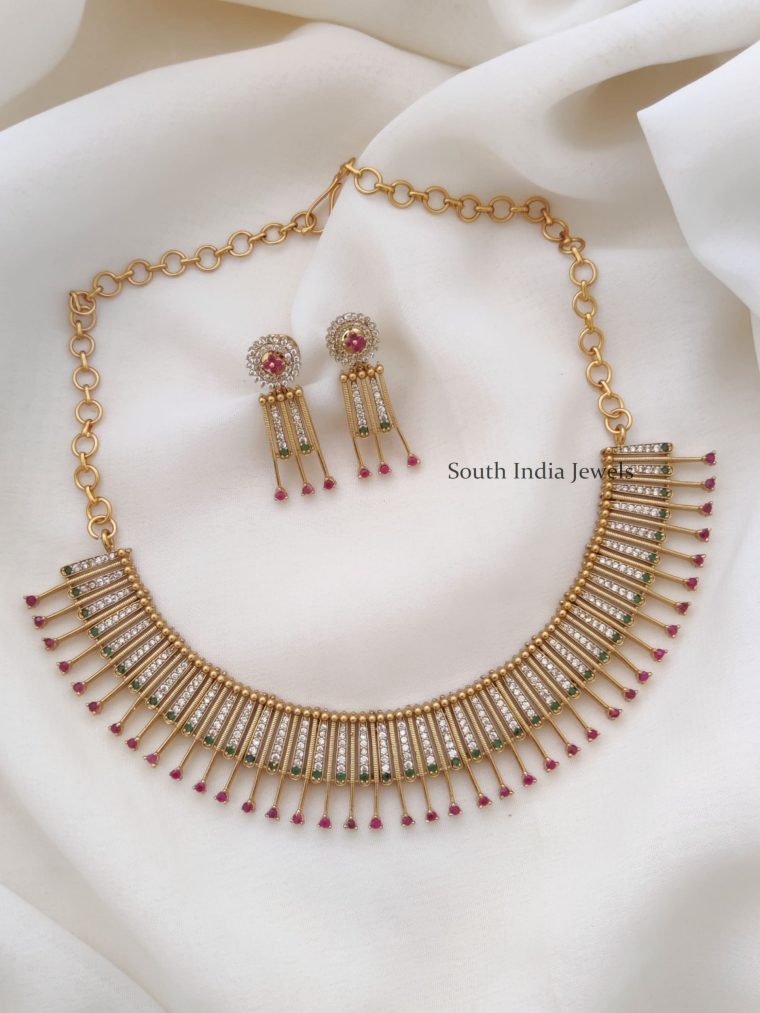 Stylish AD Mallu Style Necklace