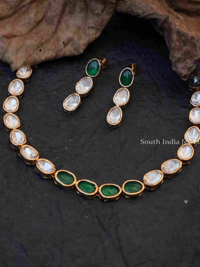 Traditional Green Kundan Necklace