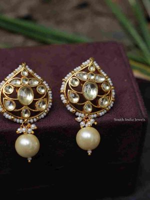 Traditional Polki Ear Studs