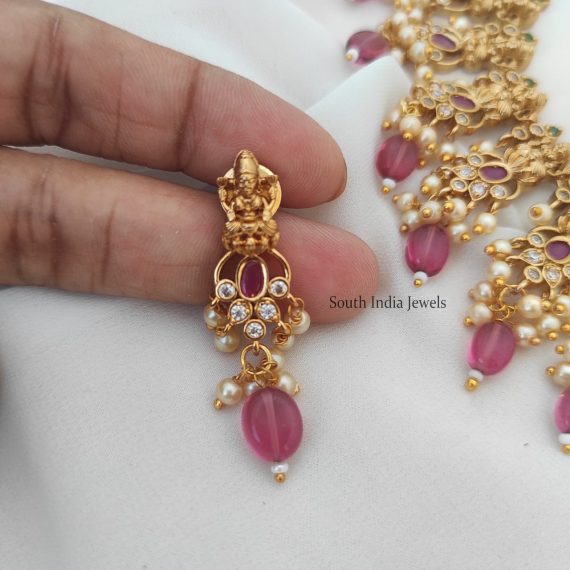 Traditional Ruby Guttapusalu Necklace