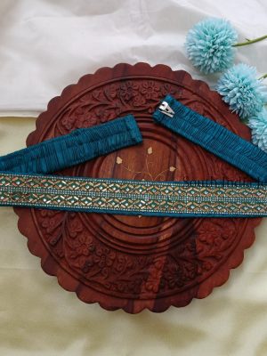 Amazing Teal Blue Stones Cloth Hipbelt