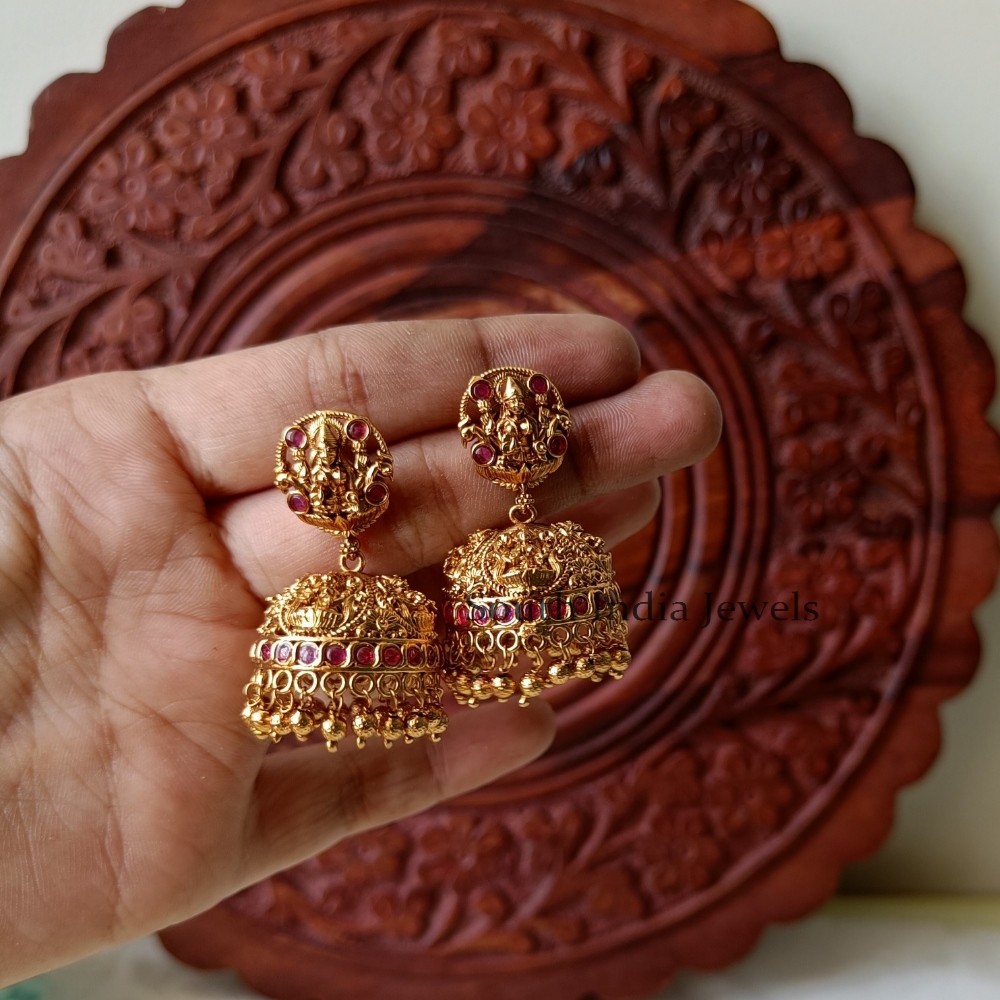 Antique Lakshmi Bridal Jhumkas