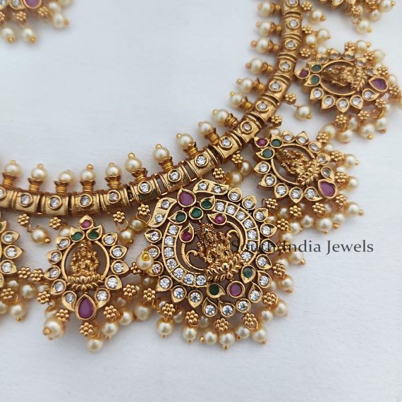 Attractive Goddess Gutta Pusalu Necklace Set