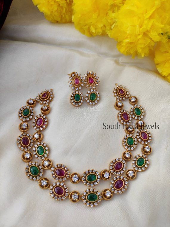 Attractive Kemp Double Layer Necklace