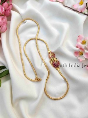 Beautiful Peacock Design Mugappu Chain