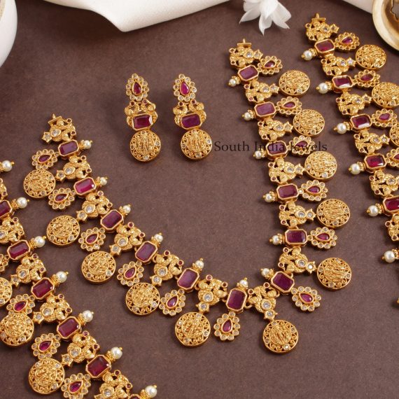 Classic Peacock Ram Parivar Semi Bridal Combo - South India Jewels