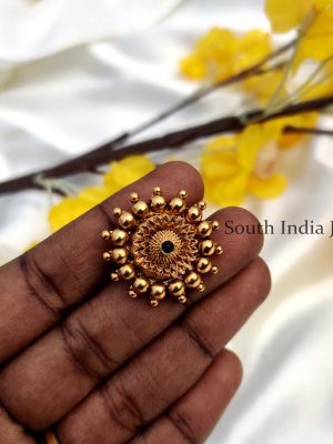 Classic Sunflower Design Antique Stud