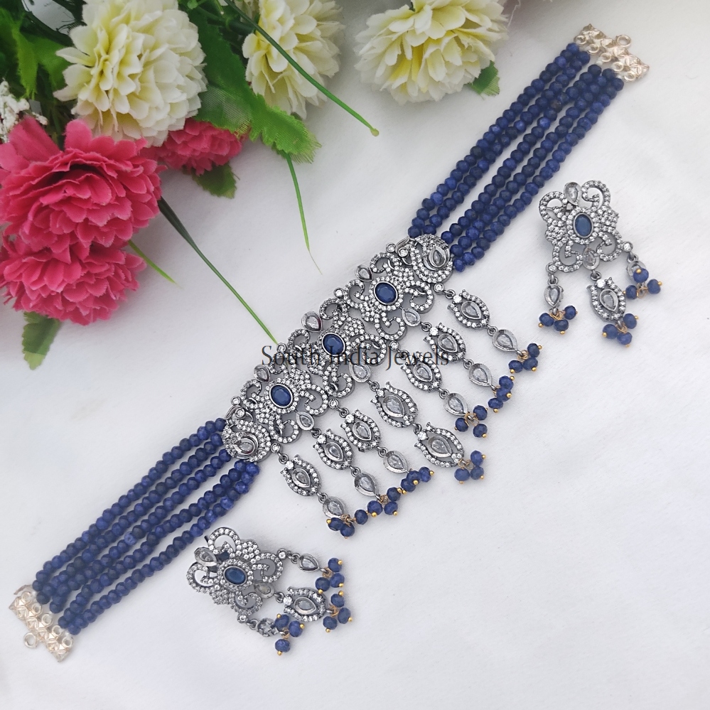 Elegant Beaded Choker Set