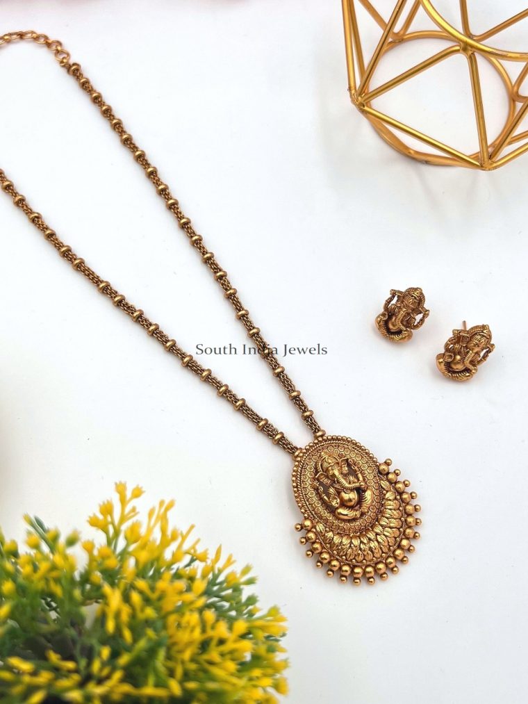 Ganesha Pendant Chain Set