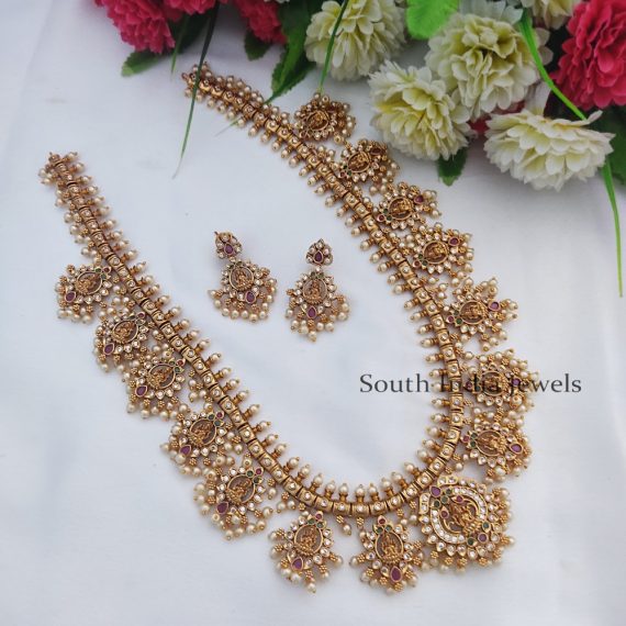 Gorgeous Goddess Gutta Pusalu Long Necklace Set