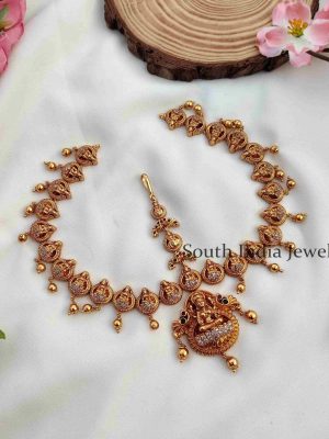 Gorgeous Lakshmi Motifs bridal Headset
