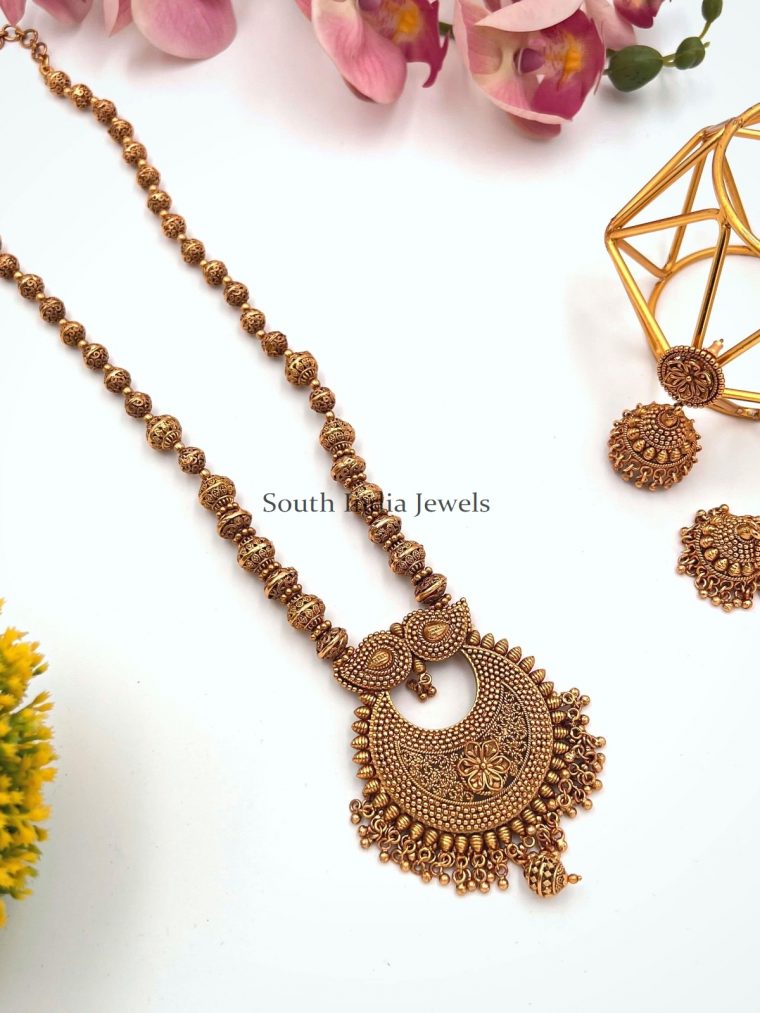 Intricate Leaf Design Non Idol Chain