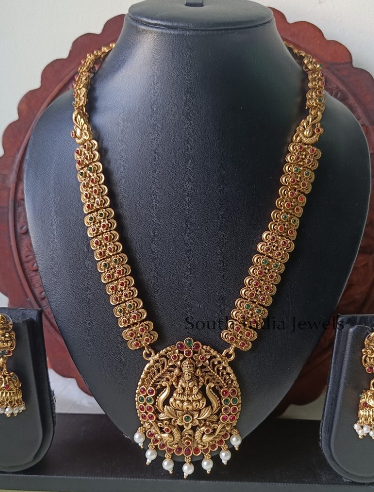 Mesmerizing Lakshmi Haram Set