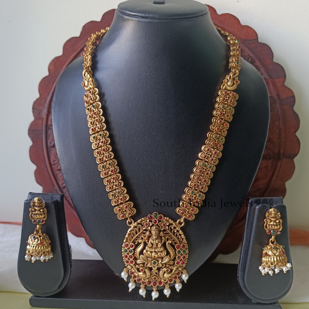 Mesmerizing Lakshmi Haram Set