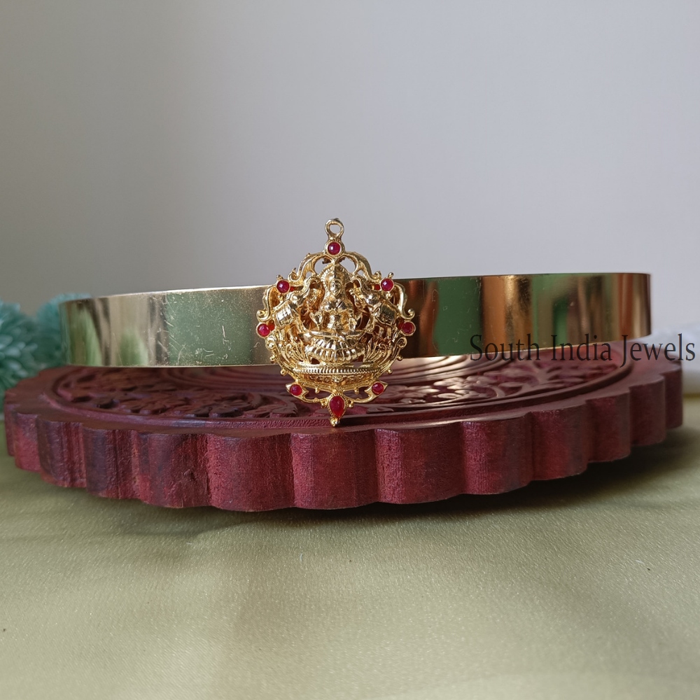 Sparkling Red Stone Lakshmi Design Hipbelt