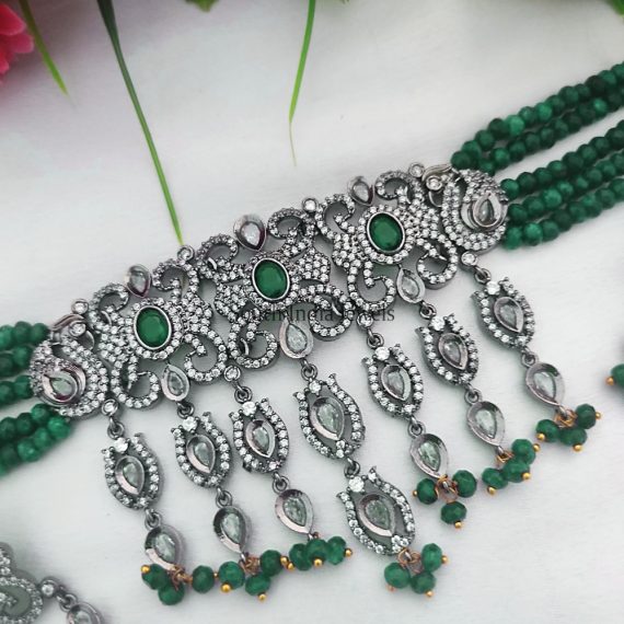 Stunning Beaded Choker Set