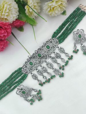 Stunning Beaded Choker Set