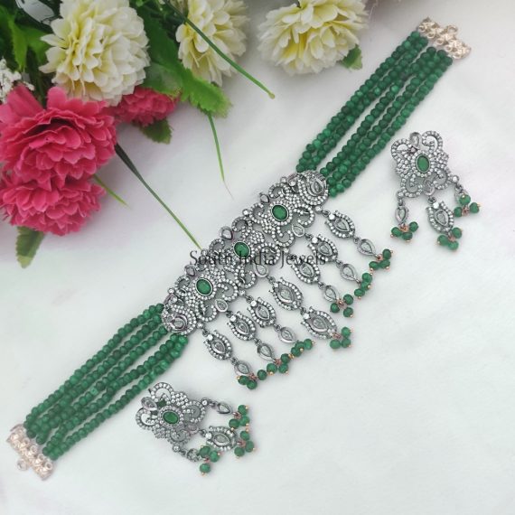 Stunning Beaded Choker Set