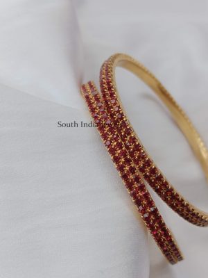 Stunning Ruby Stone Bangles