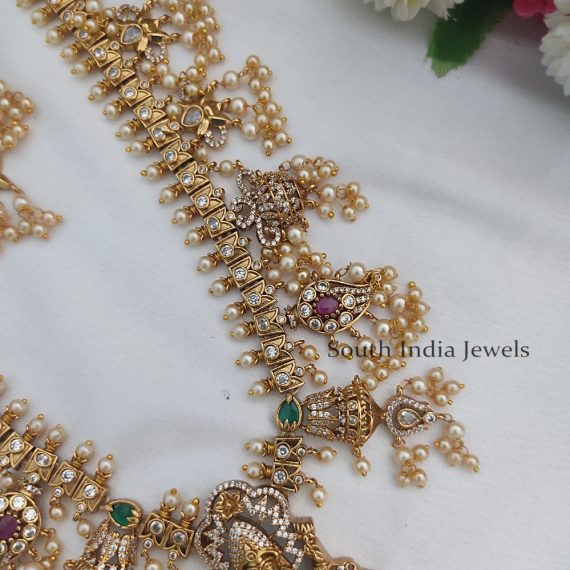 Traditional Goddess Gutta Pulasu Long Necklace Set