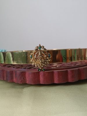 Traditional Green Stone Lakshmi Design Hipbelt