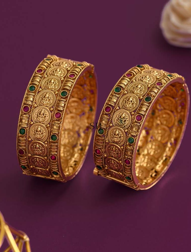 Traditional Lakshmi Coin Kada Bangles