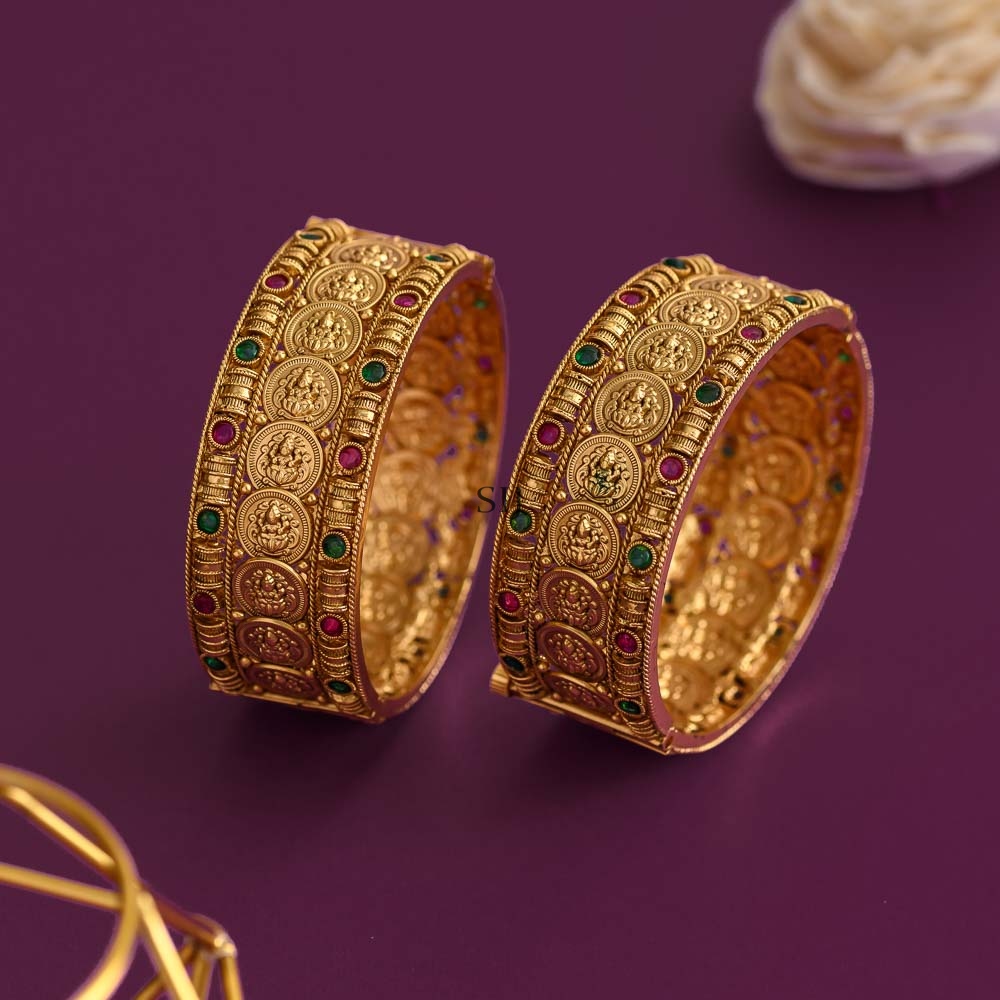 Traditional Lakshmi Coin Kada Bangles