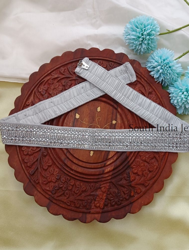 Trendy Silver Stones Cloth Hipbelt