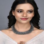 Amazing Silver Oxidised Choker Necklace