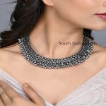 Amazing Silver Oxidised Choker Necklace