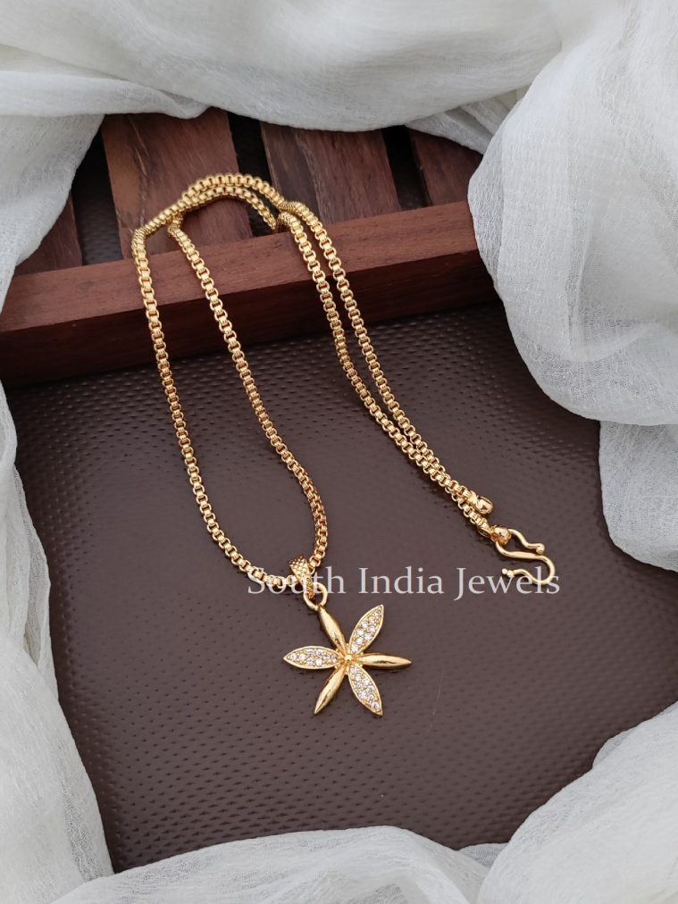 Ethnic Floral Pendant Chain