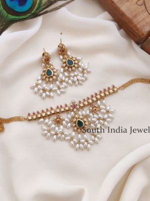 Ethnic Rice Bead Guttapusalu Choker