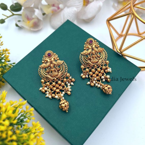 Exquisitely Designed Lakshmi Earrings