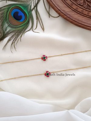Sparkling Jadau Kemp Anklet