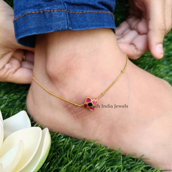 Stunning Jadau Kemp Anklet