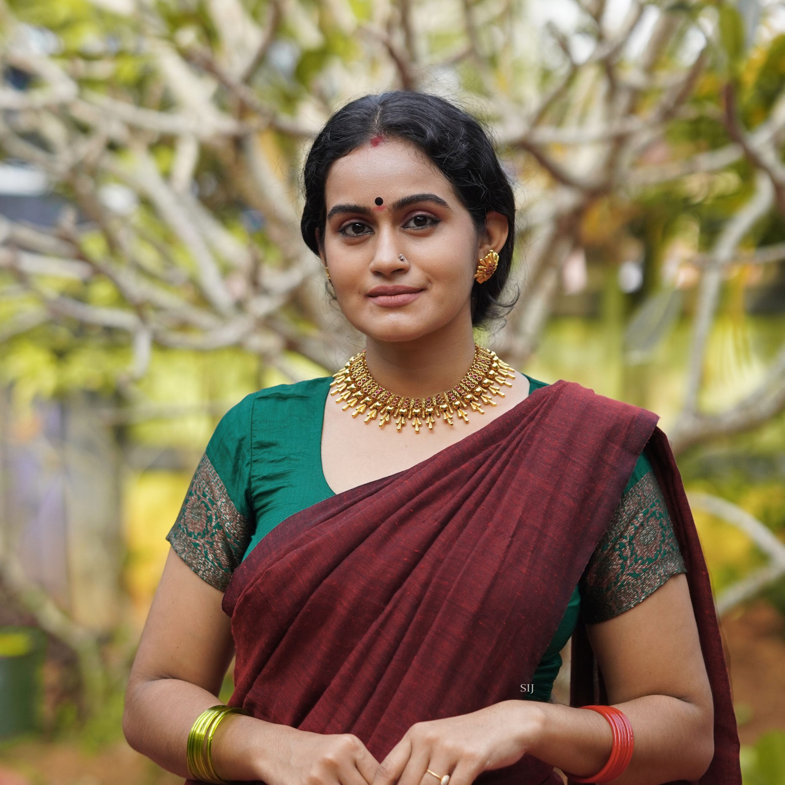 Traditional Kerala Kemp Necklace