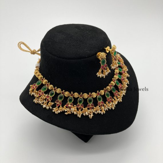 Alluring Multicolor Guttapusalu Necklace