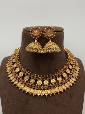 Amazing Kemp Bridal Kasumala with Jhumkas