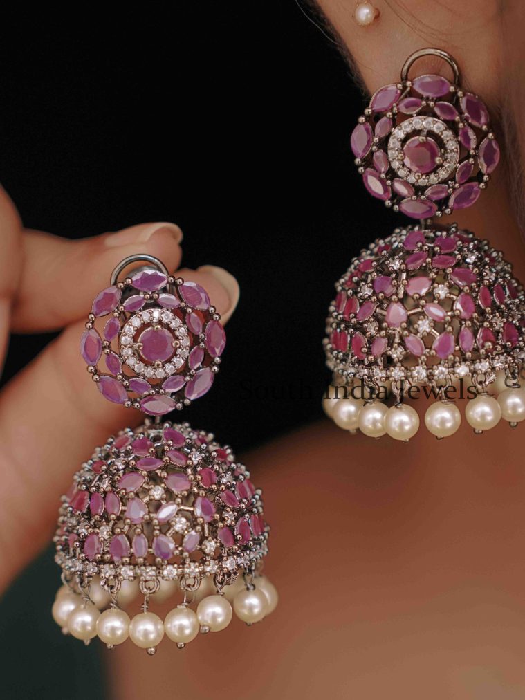 Amazing Revolving Zircon Jhumkas