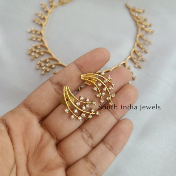 Attractive AD Necklace with Earrings