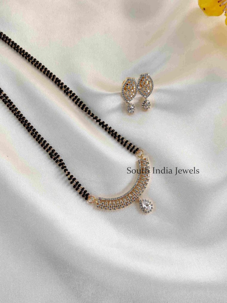 Beautiful CZ Stone Mangalsutra Set