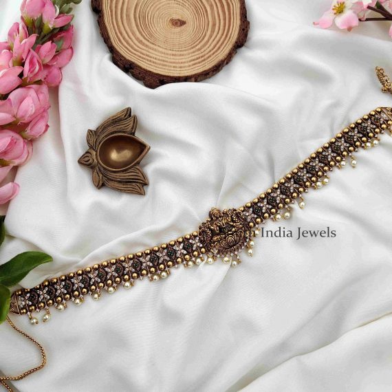 Elegant And Antique finish Lakshmi Hip Chain