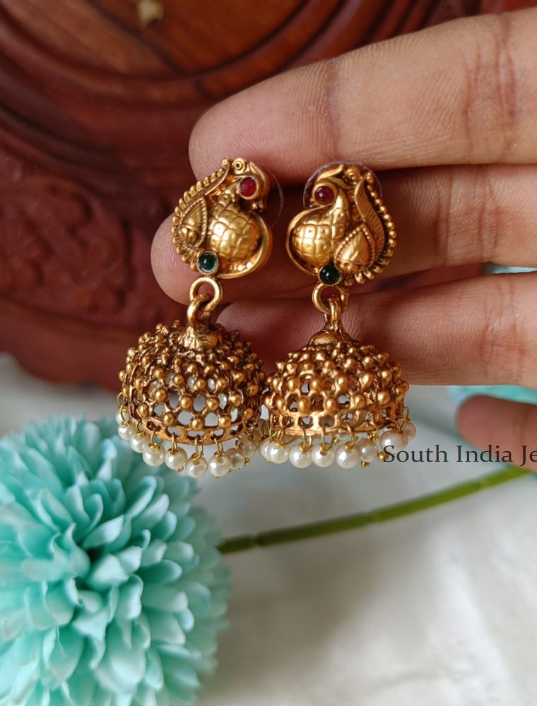 Elegant Elephant Design Jumkas