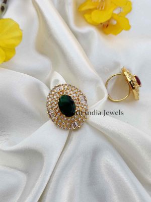 Eye-Catching Royal Look AD Stone Finger Ring