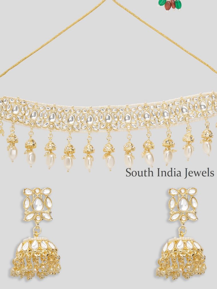 Gorgeous And Handcrafted Kundan Necklace Set