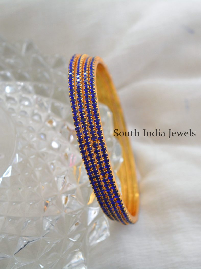 Gorgeous Color Stone Bangles